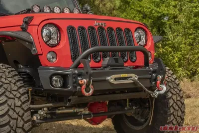 Rugged Ridge Arcus Front Bumper Set with Overrider Jeep Wrangler JK 07-18 - 11549.13
