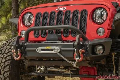 Rugged Ridge Arcus Front Bumper Set with Overrider Jeep Wrangler JK 07-18 - 11549.13