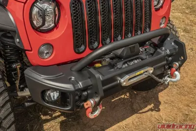 Rugged Ridge Arcus Front Bumper Set with Overrider Jeep Wrangler JK 07-18 - 11549.13