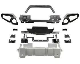 Rugged Ridge Venator Front Bumper with Overrider & Winch Tray Jeep Wrangler JL 18-20