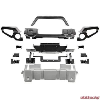 Rugged Ridge Venator Front Bumper with Overrider & Winch Tray Jeep Wrangler JL 18-20 - 11549.41