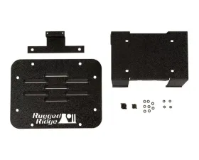 Rugged Ridge Tire Carrier Delete Plate Kit: Jeep Wrangler JK 2007-2018