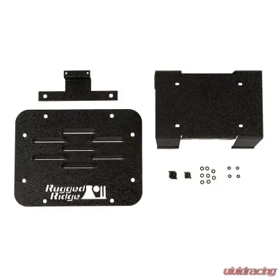 Rugged Ridge Tire Carrier Delete Plate Kit: Jeep Wrangler JK 2007-2018 - 11586.11