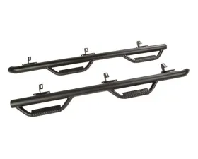 Rugged Ridge Spartan Nerf Bar Kit, Textured Black; 07-18 Jeep Wrangler JKU, 4 Door Jeep Wrangler 2007-2018