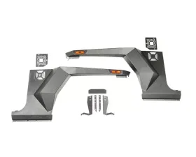 Rugged Front Pair Ridge XHD Armor Fender Kit  07-18 Jeep Wrangler JK/JKU Jeep Wrangler 2007-2018