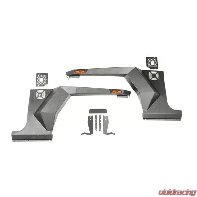 Rugged Front Pair Ridge XHD Armor Fender Kit 07-18 Jeep Wrangler JK/JKU Jeep Wrangler 2007-2018 - 11615.01