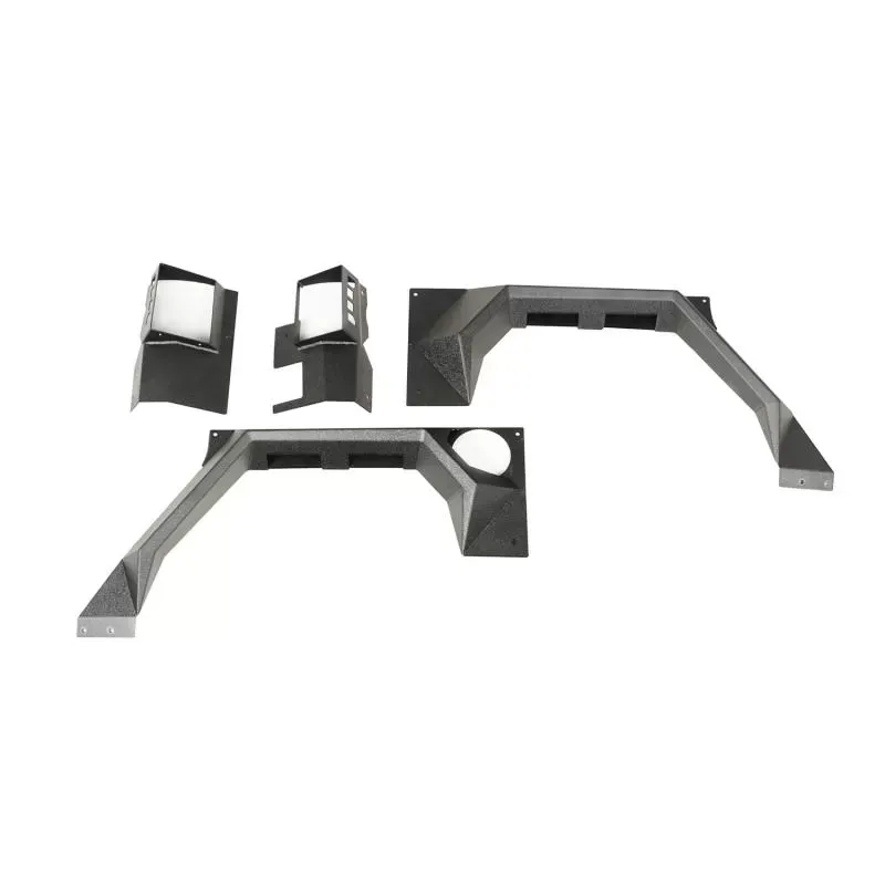 Rugged Ridge XHD Armor Fender Kit, Rear, Pair; 07-18 Jeep Wrangler JK, 2 Door Jeep Wrangler 2007-2018 - 11615.03