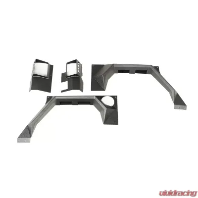 Rugged Ridge XHD Armor Fender Kit, Rear, Pair; 07-18 Jeep Wrangler JK, 2 Door Jeep Wrangler 2007-2018 - 11615.03