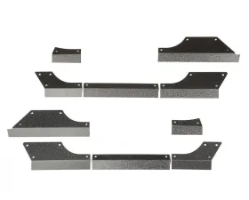 Rugged Ridge Body Armor Cladding, Rocker Panel Guard, Steel; Jeep Wrangler JK 2007-2018
