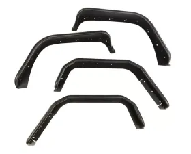 Rugged Ridge Steel Tube Fender Flares; F/R Set; 07-18 Wrangler JK Jeep Wrangler 2007-2018