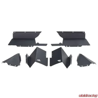 Rugged Ridge Inner Fender Liners, Rear, Aluminum, Blk; 20-21 Jeep Gladiator JT Jeep Gladiator 2020 - 11615.63
