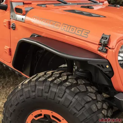 Rugged Ridge HD Black Steel Tube Front Fenders Jeep Wrangler JL 18-19 - 11615.71