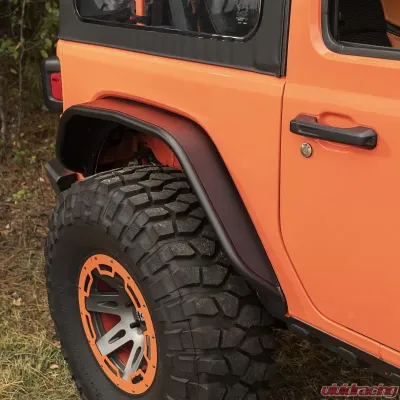 Rugged Ridge HD Black Steel Tube Rear Fenders Jeep Wrangler JL 18-19 - 11615.72