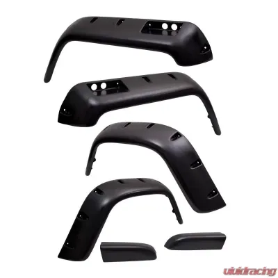 Rugged Ridge All Terrain Fender Flare Kit, 6 inch, 6 Piece; Jeep Wrangler YJ 1987-1995 - 11632.10