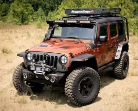 Rugged Ridge Hurricane Flat Fender Flare Kit; Jeep Wrangler JK 2007-2018