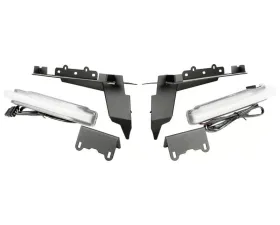 Rugged Ridge Chop Brackets, w/DRL Set, Front; 18-21 Wrangler JL & 20-21 JT Rubicon Jeep Wrangler 2018-2020