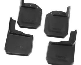 Rugged Ridge Splash Guard Kit, 4 Piece, Black; Jeep Wrangler JK 2007-2018