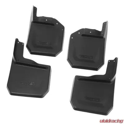 Rugged Ridge Splash Guard Kit, 4 Piece, Black; Jeep Wrangler JK 2007-2018 - 11642.10