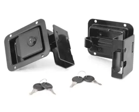 Rugged Ridge Door Latch Kit; 07-18 Jeep Wrangler JK/JKU Jeep Wrangler 2007-2018