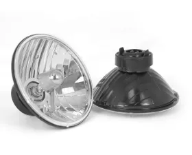 Rugged Ridge Headlight Kit, Crystal H2, Round; 65-06 Jeep CJ/Wrangler TJ Jeep