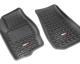 Rugged Ridge All Terrain Floor Liner, Front Pair, Black; 07-17 MK/Dodge Caliber