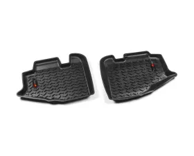 Rugged Ridge All Terrain Floor Liner, Rear Pair, Black; 97-06 Jeep Wrangler TJ/LJ Jeep Wrangler 1997-2006
