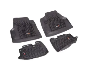 Rugged Ridge All Terrain Floor Liner Kit, Black; 97-06 Jeep Wrangler TJ/LJ Jeep Wrangler 1997-2006