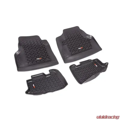 Rugged Ridge All Terrain Floor Liner Kit, Black; 97-06 Jeep Wrangler TJ/LJ Jeep Wrangler 1997-2006 - 12987.10