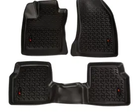Rugged Ridge All Terrain Floor Liner Kit, Front/Rear, Black; Jeep Compass 2018-2021