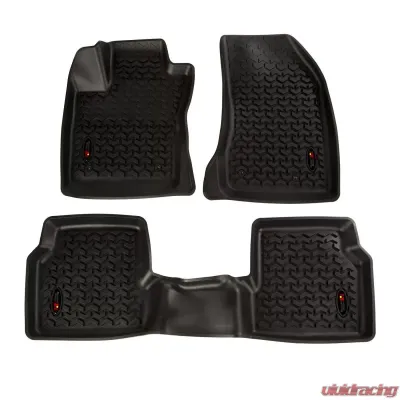Rugged Ridge All Terrain Floor Liner Kit, Front/Rear, Black; Jeep Compass 2018-2021 - 12987.42