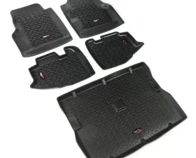 Rugged Ridge All Terrain Floor Liner Set, Black; Jeep Wrangler TJ 1997-2006