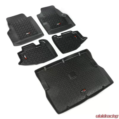 Rugged Ridge All Terrain Floor Liner Set, Black; Jeep Wrangler TJ 1997-2006 - 12988.10