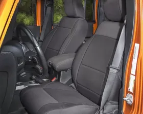 Rugged Ridge Seat Cover Kit, Black; 11-18 Jeep Wrangler Unlimited JKU, 4 Door Jeep Wrangler 2011-2018