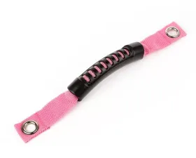 Rugged Ridge Grab Handle, A-Pillar Mounted, Pink; Jeep Wrangler JK 2007-2018