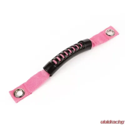 Rugged Ridge Grab Handle, A-Pillar Mounted, Pink; Jeep Wrangler JK 2007-2018 - 13305.16