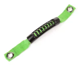 Rugged Ridge Grab Handle, A-Pillar Mounted, Green; Jeep Wrangler JK 2007-2018