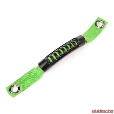 Rugged Ridge Grab Handle, A-Pillar Mounted, Green; Jeep Wrangler JK 2007-2018 - 13305.18
