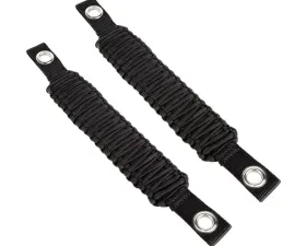 Rugged Ridge Grab Handle, Paracord, A-Pillar/Seat Mounted, Black; 07-18 Wrangler JK Jeep Wrangler 2007-2018