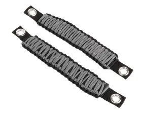 Rugged Ridge Grab Handle, Paracord, A-Pillar/Seat Mounted, Gray; 07-18 Wrangler JK Jeep Wrangler 2007-2018