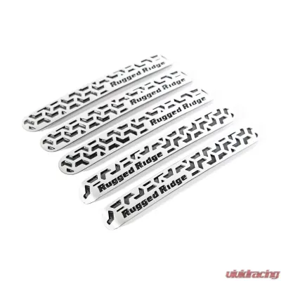 Rugged Ridge Elite Door Handle Inserts, Contrast Tread; 07-18 Wrangler Unlimited Jeep Wrangler 2007-2018 - 13311.53