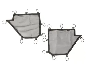 Rugged Ridge Tube Door Cover Kit, Rear, Pair, Black; 07-18 Jeep Wrangler JKU Jeep Wrangler 2007-2018