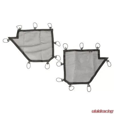 Rugged Ridge Tube Door Cover Kit, Rear, Pair, Black; 07-18 Jeep Wrangler JKU Jeep Wrangler 2007-2018 - 13579.51