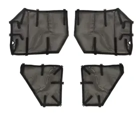 Rugged Ridge Fortis Tube Door Covers, Full Set, Black; 07-18 Jeep Wrangler JKU Jeep Wrangler 2007-2018
