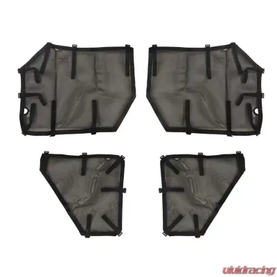 Rugged Ridge Fortis Tube Door Covers, Full Set, Black; 07-18 Jeep Wrangler JKU Jeep Wrangler 2007-2018 - 13579.58