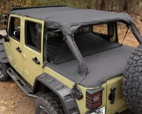 Rugged Ridge Montana Pocket Island Topper, Black Diamond; 10-18 Wrangler JK, 4 Door Jeep Wrangler 2010-2018