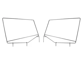 Rugged Ridge Door Skin Frame Kit, Upper; Jeep Wrangler YJ 1987-1995