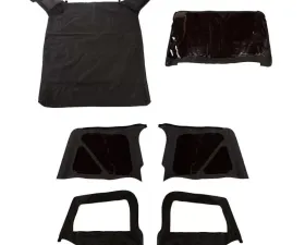 Rugged Ridge Montana Soft Top, Door Skins, Black Diamond, Tinted; 97-06 Wrangler TJ Jeep Wrangler 1997-2006