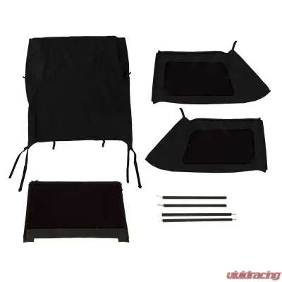 Rugged Ridge Montana Soft Top, Bowless, Black Diamond; 07-18 Wrangler JK, 2 Door Jeep Wrangler 2007-2018 - 13790.39