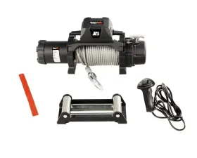 Rugged Ridge Trekker Winch, 10,000 LBS, Cable, IP68 Waterproof, Wired Remote
