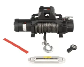 Rugged Ridge Trekker Winch, 12,500 LBS, Synthetic Rope, IP68 Waterproof, Wireless